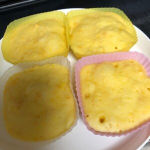 離乳食☆レンジで簡単　かぼちゃの蒸しパン